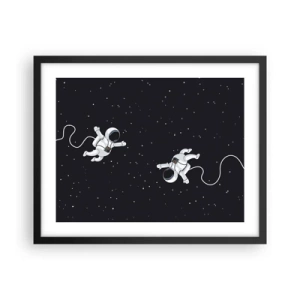 Poster in cornice nera - Danza cosmica - 50x40 cm