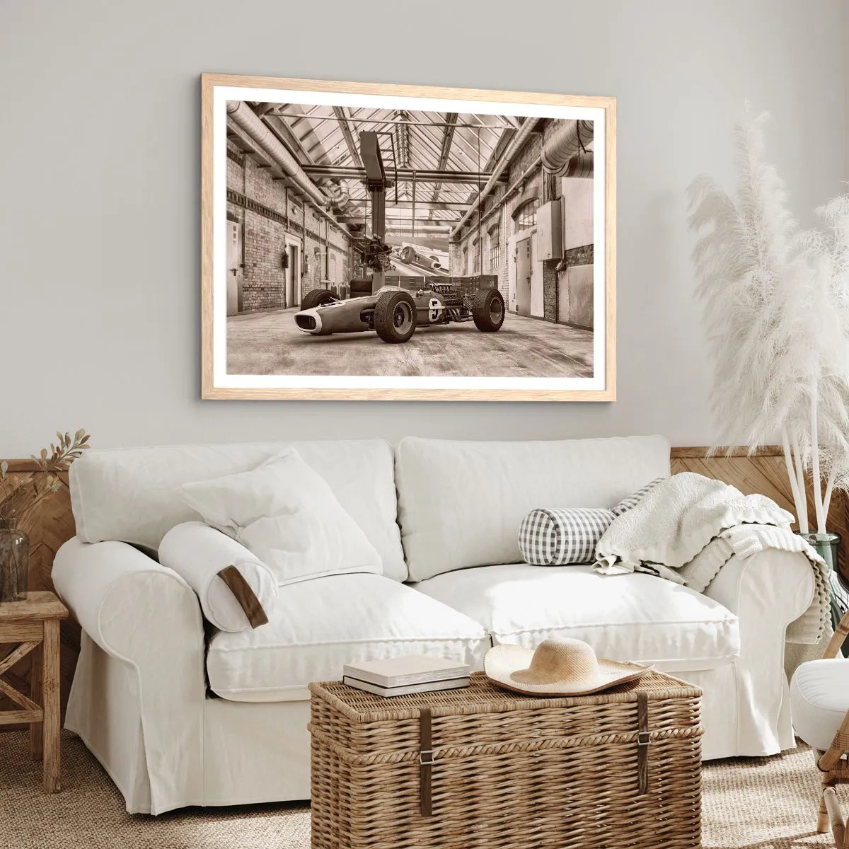 Poster in cornice rovere chiaro - Il riposo del vincitore - 100x70 cm