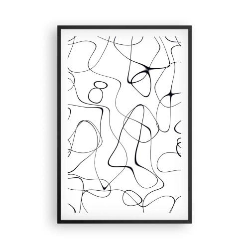Poster in cornice nera - Strade della vita, eventi del destino - 61x91 cm