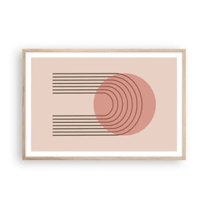 Poster in cornice rovere chiaro - Attrazione irresistibile - 91x61 cm