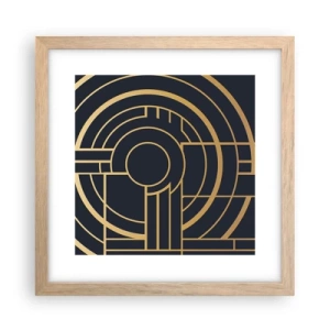 Poster in cornice rovere chiaro - Il giro delle cose - 30x30 cm