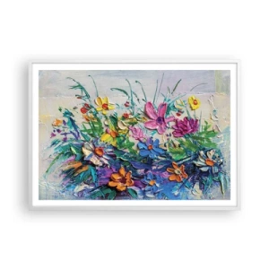 Poster in cornice bianca - Natura per niente morta - 100x70 cm