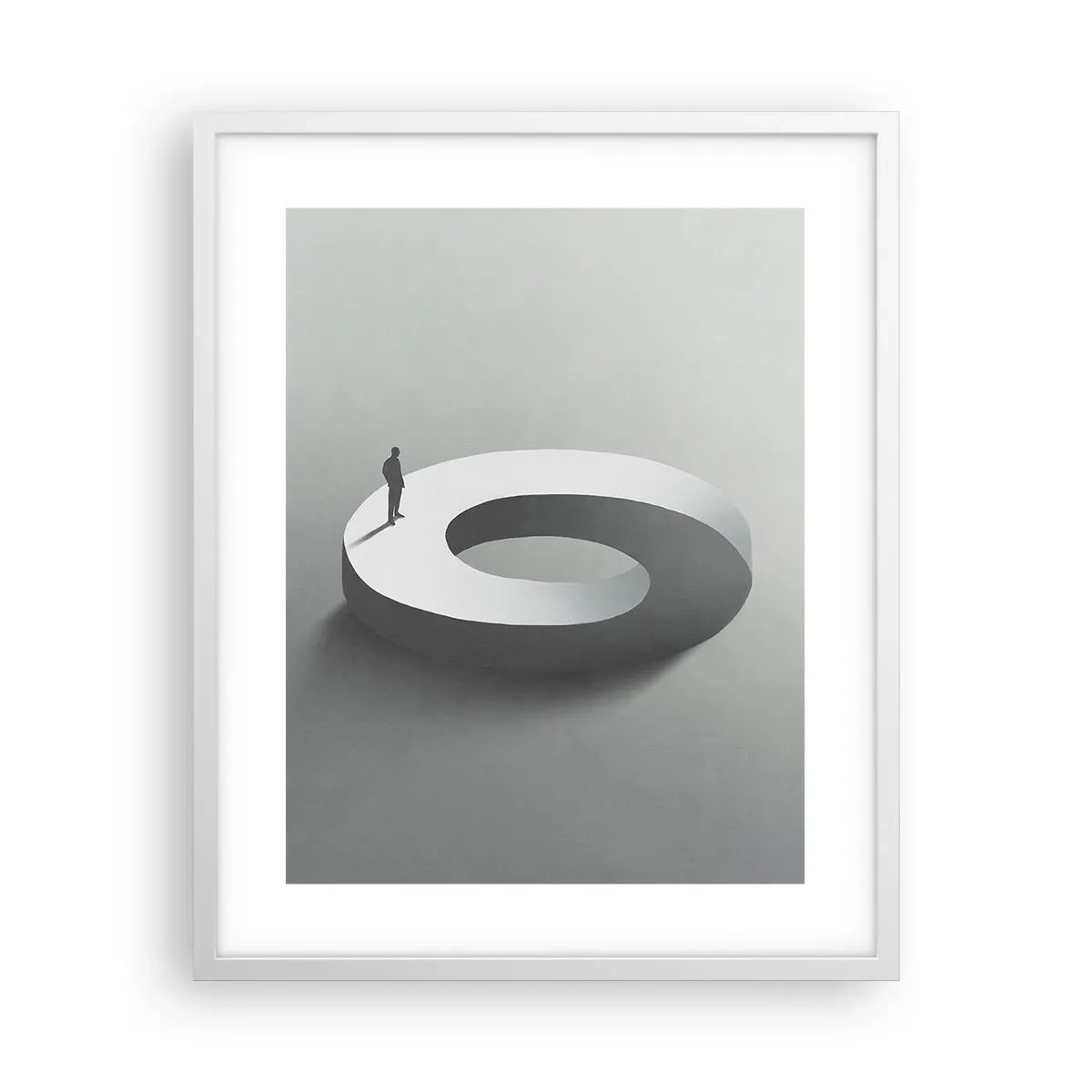 Poster in cornice bianca - Prova a cavartela - 40x50 cm