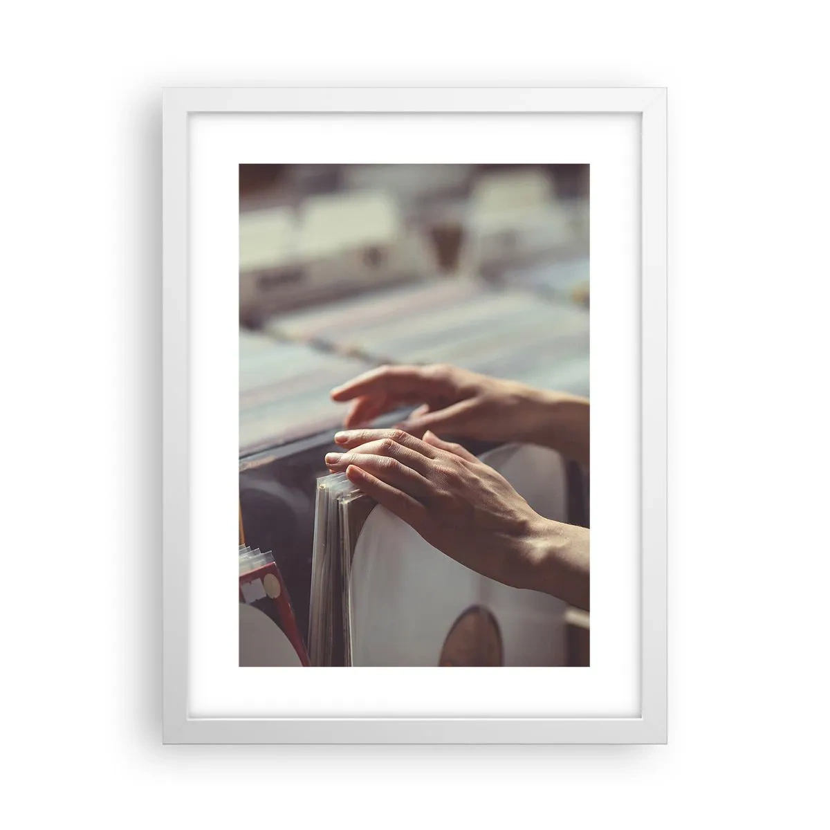 Poster in cornice bianca - Alla ricerca di emozioni - 30x40 cm