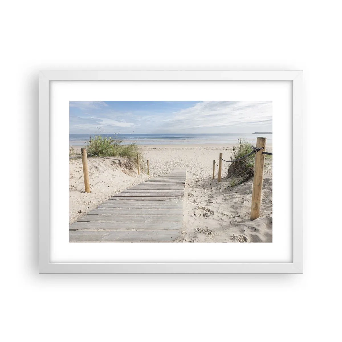 Poster in cornice bianca - Fino all'orizzonte - 40x30 cm