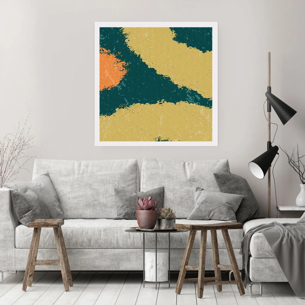 Poster - Astrazione: movimento lento - 30x30 cm