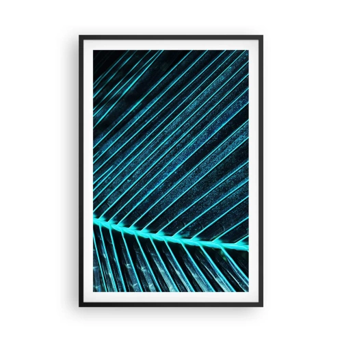 Poster in cornice nera - La struttura del verde - 61x91 cm