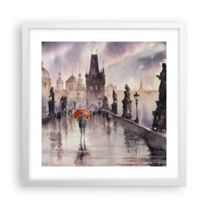 Poster in cornice bianca - Le persone non cambiano - 40x40 cm