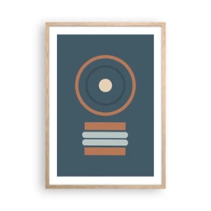 Poster in cornice rovere chiaro - L'essenza delle cose - 50x70 cm