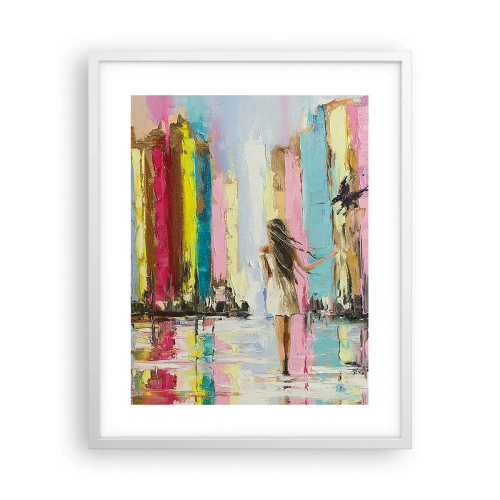 Poster in cornice bianca - Seguimi - 40x50 cm