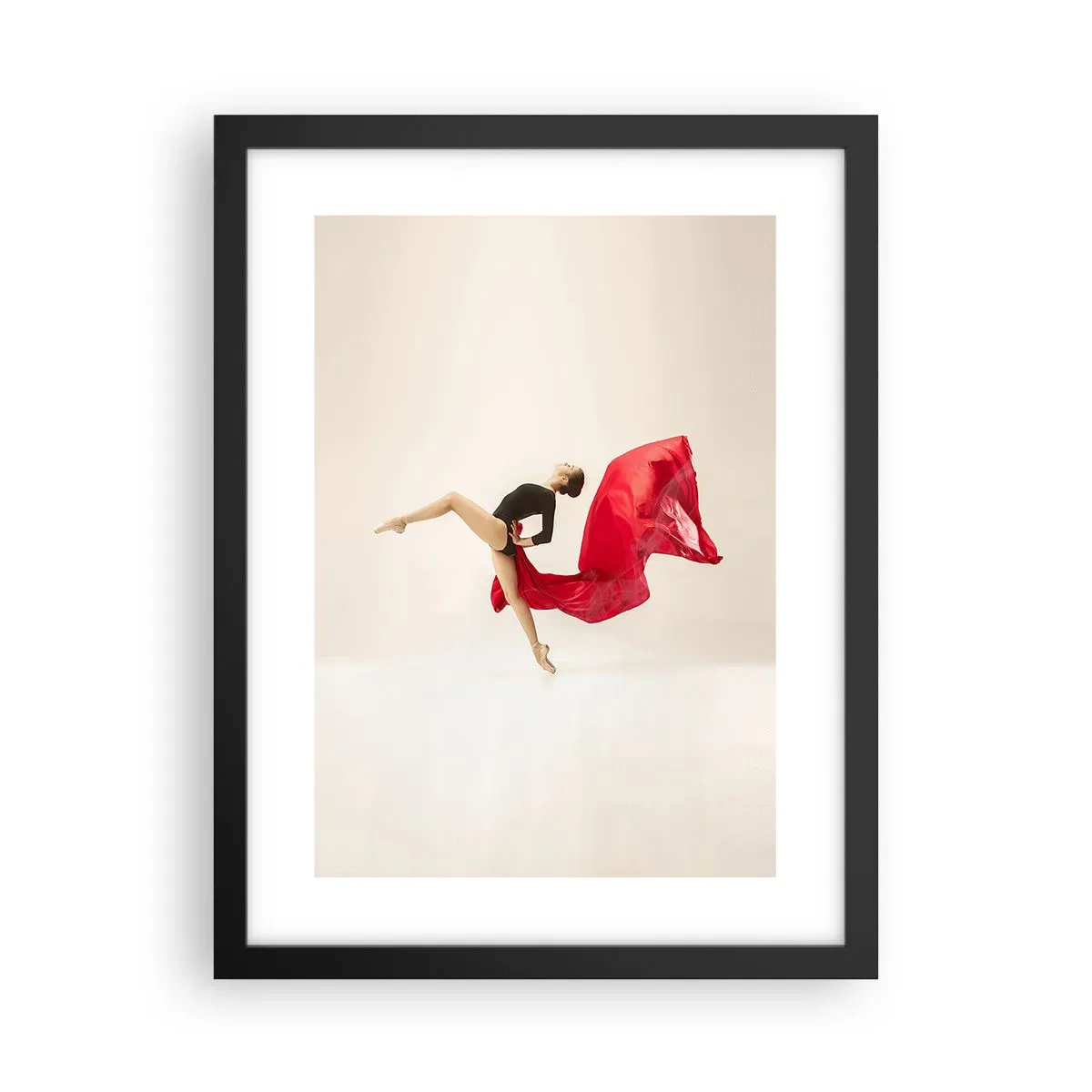 Poster in cornice nera - Rosso e nero - 30x40 cm