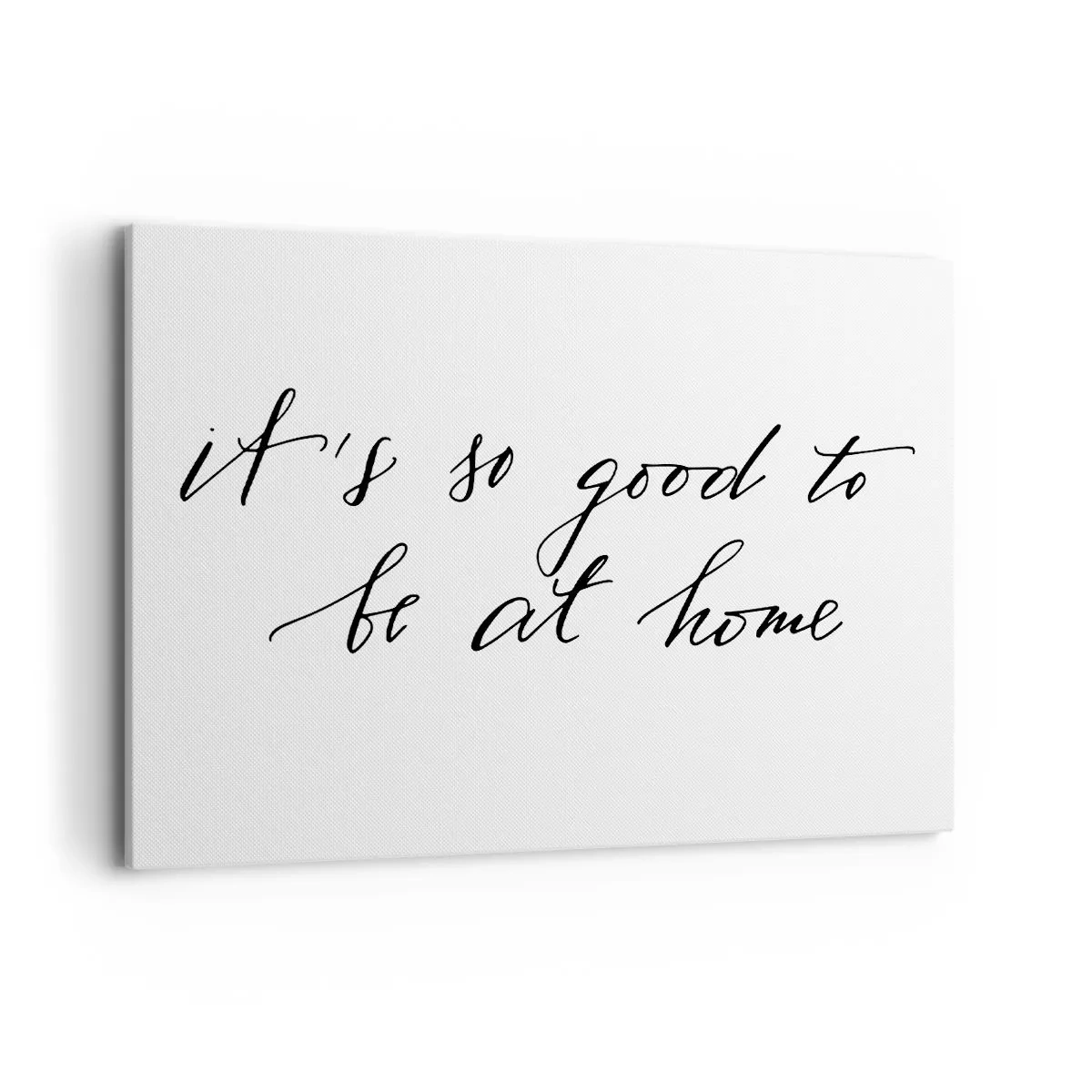 Quadro su tela - Stampe su Tela - Lettering in stile calligrafico su sfondo bianco - 100x70cm - Tutta la verità - Decorazione murale moderna per soggiorno e camera da letto ARTTOR