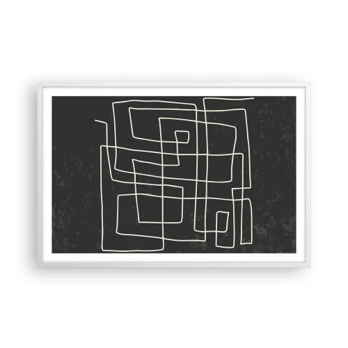 Poster in cornice bianca - Non è così semplice - 91x61 cm