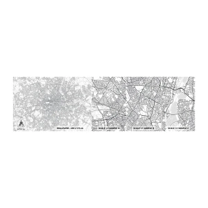Campione Di Fotomurale Standard Eco - Mappa del labirinto di Londra - Città, Mappa della città, Londra - 100x30 cm