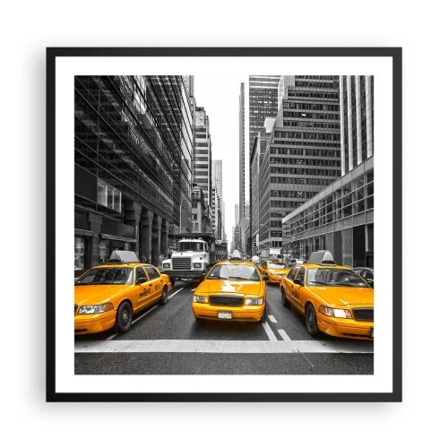 Poster in cornice nera - Siamo noi che coloriamo la città - 60x60 cm