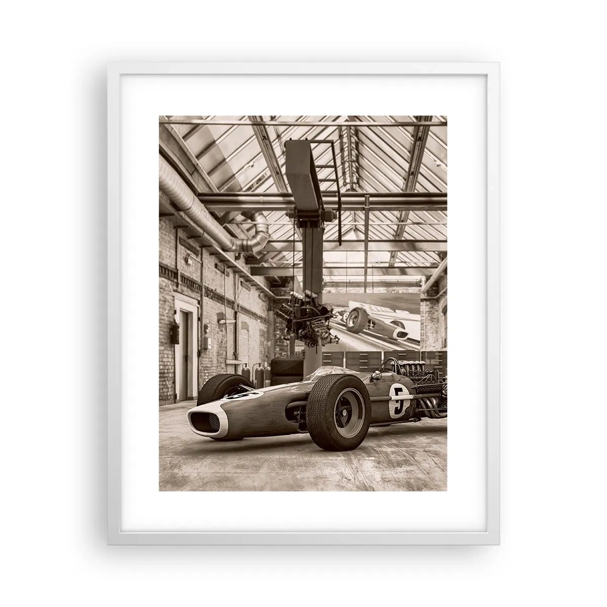 Poster in cornice bianca - Il riposo del vincitore - 40x50 cm