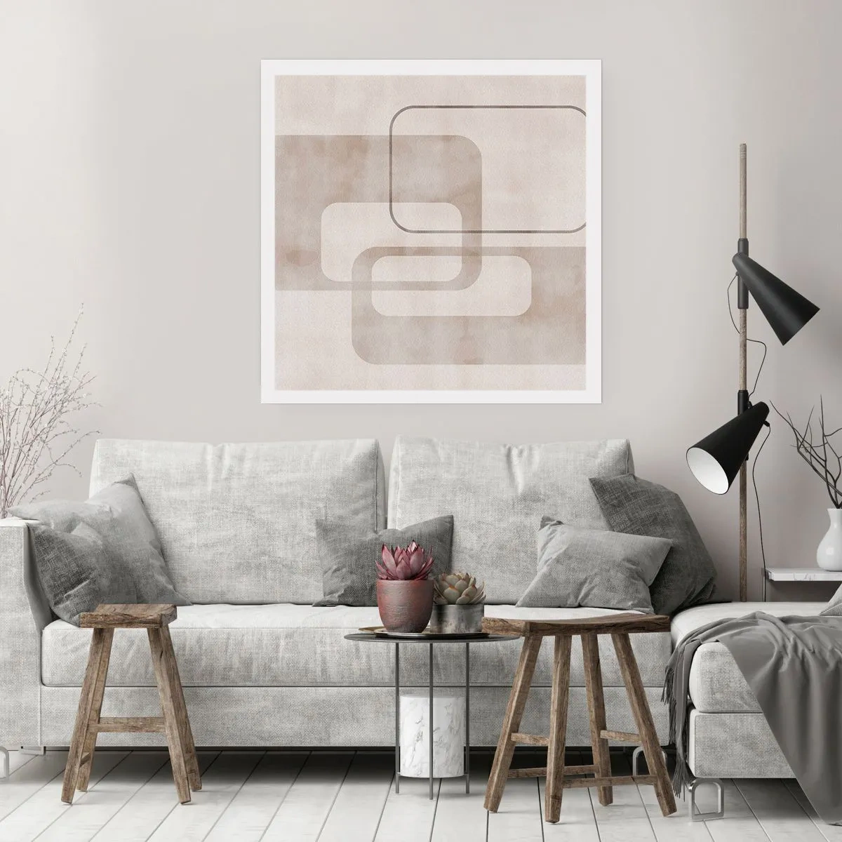 Poster - Giunti geometrici - 40x40 cm