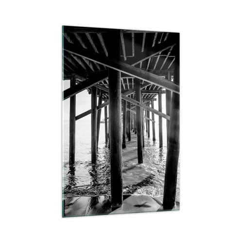 Quadro su vetro - Nascondiglio in spiaggia - 70x100 cm