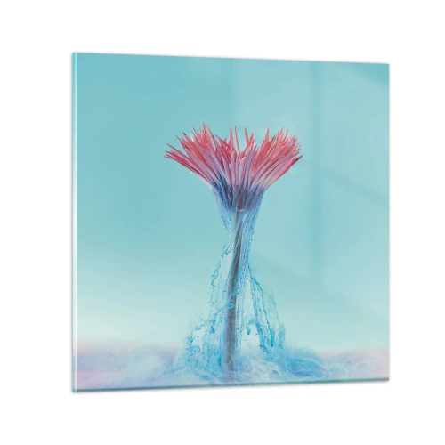Quadro su vetro - L'abbraccio che ravviva - 70x70 cm