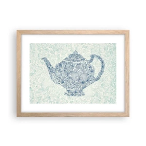 Poster in cornice rovere chiaro - Magia del tè - 40x30 cm