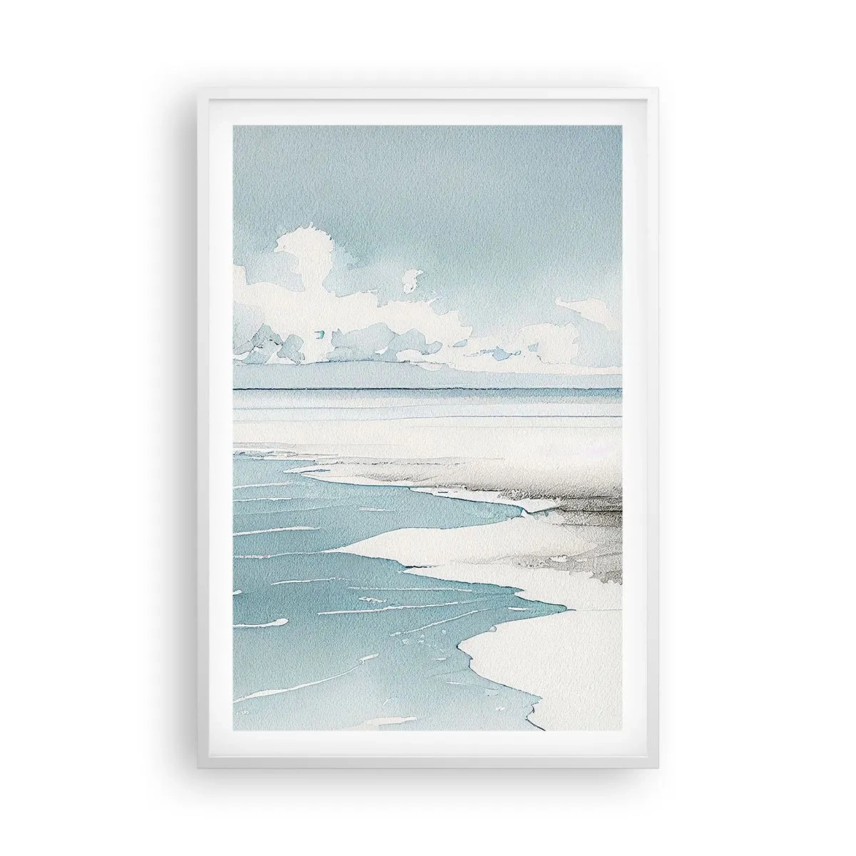 Poster in cornice bianca - Marea dolce - 61x91 cm