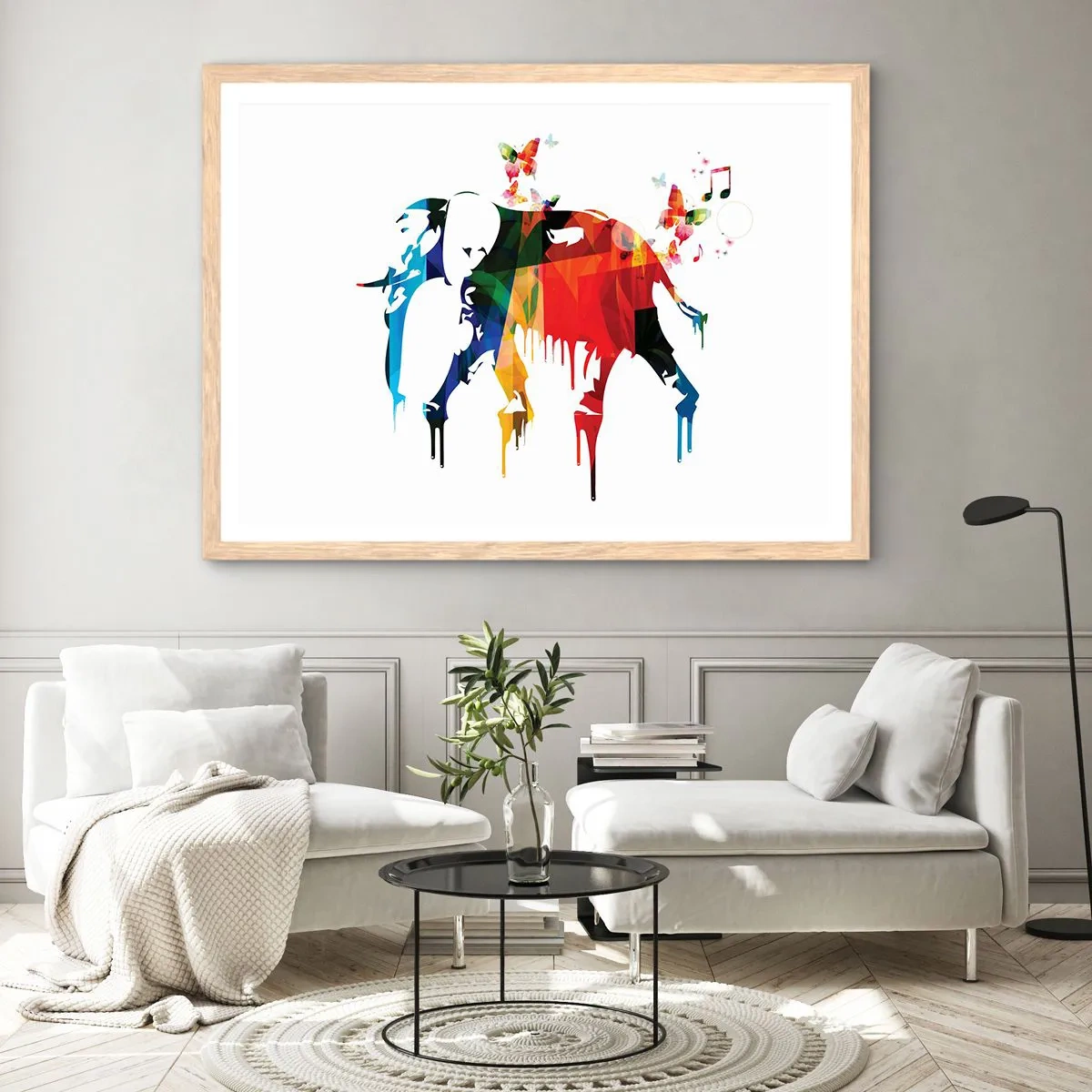 Poster in cornice rovere chiaro - Ognuno può ballare - 40x30 cm