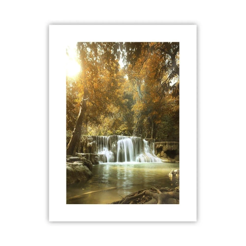 Poster - Cascata nel parco - 30x40 cm