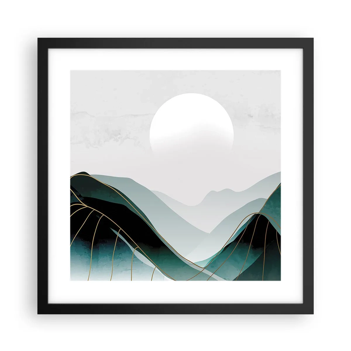 Poster in cornice nera - In tutta la maestà - 40x40 cm