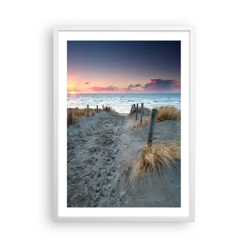 Poster in cornice bianca - Hai versato un arcobaleno di luce radiosa... - 50x70 cm