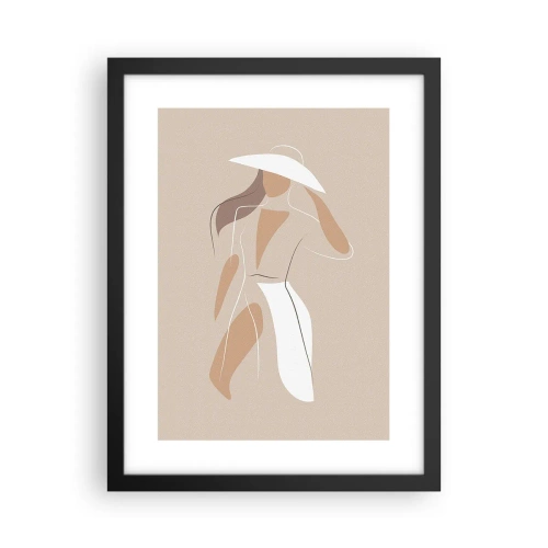 Poster in cornice nera - La moda è un gioco - 30x40 cm
