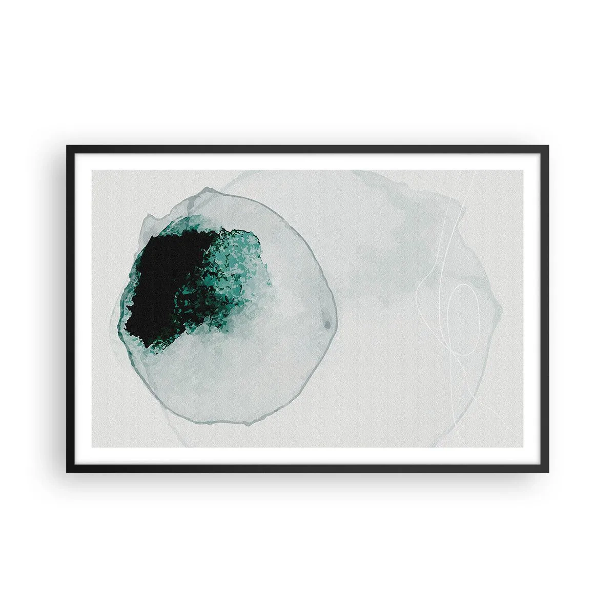 Poster in cornice nera - In una goccia d'acqua - 91x61 cm