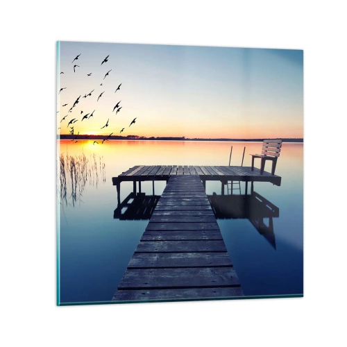 Quadro su vetro - È stata una buona giornata - 60x60 cm