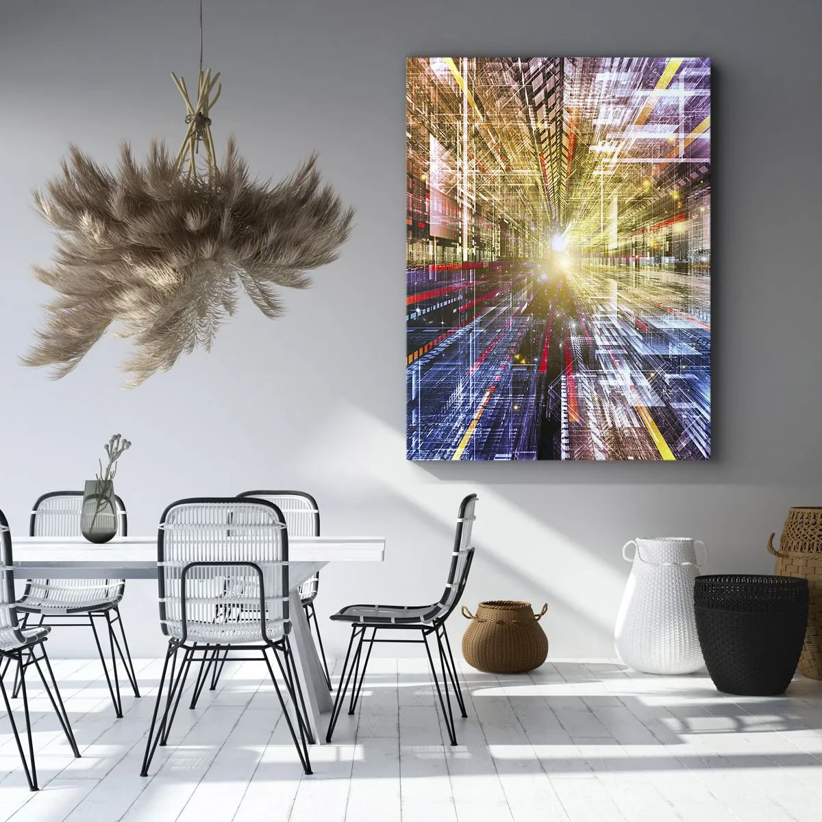 Quadro su tela - Stampe su Tela - Corridoio di luce - 45x80 cm