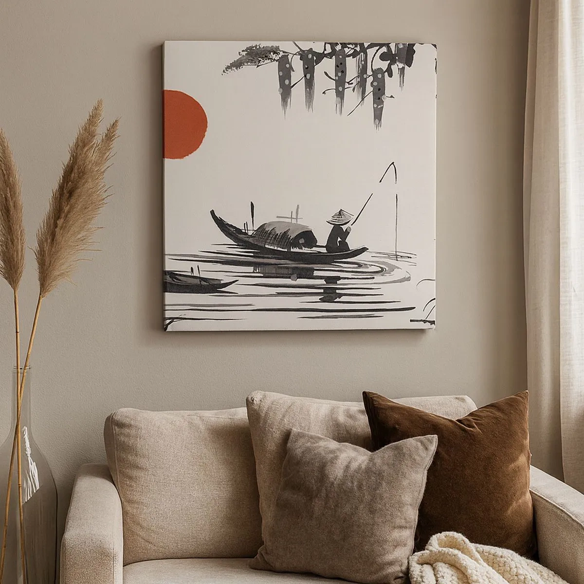 Quadro su tela - Stampe su Tela - Pomeriggio asiatico - 30x30 cm