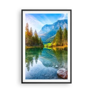 Poster in cornice nera - La mitezza dell'autunno - 61x91 cm