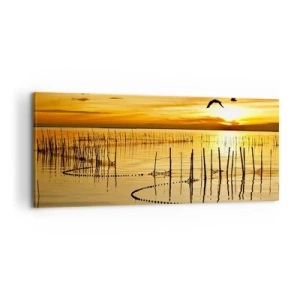 Quadro su tela - Stampe su Tela - Alla pesca - 100x40 cm