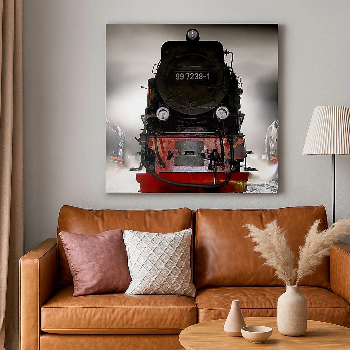 Quadro su tela - Stampe su Tela - Ansima, sbuffa e soffia - 30x30 cm