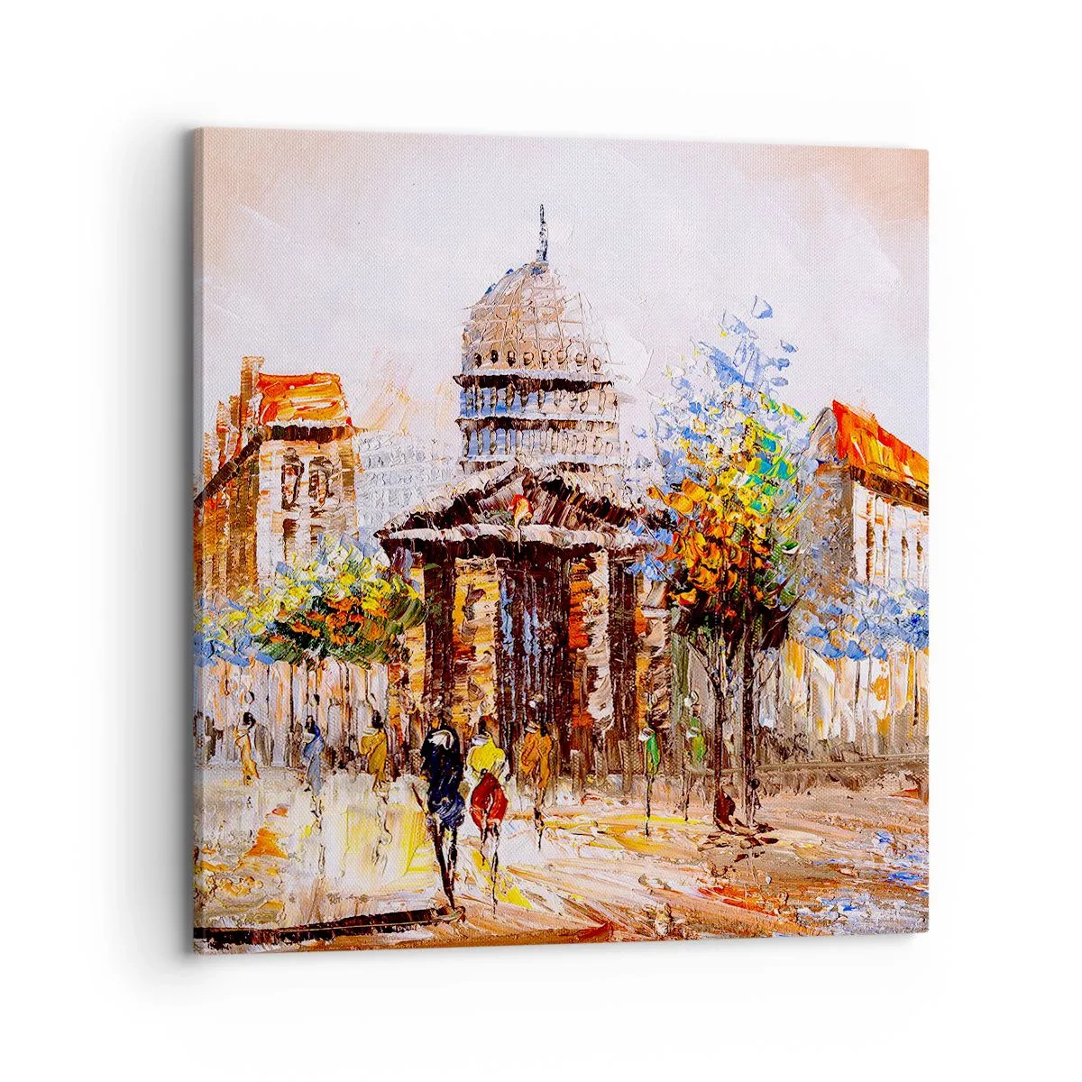 Quadro su tela - Stampe su Tela - Passeggiata a Parigi - 70x70 cm