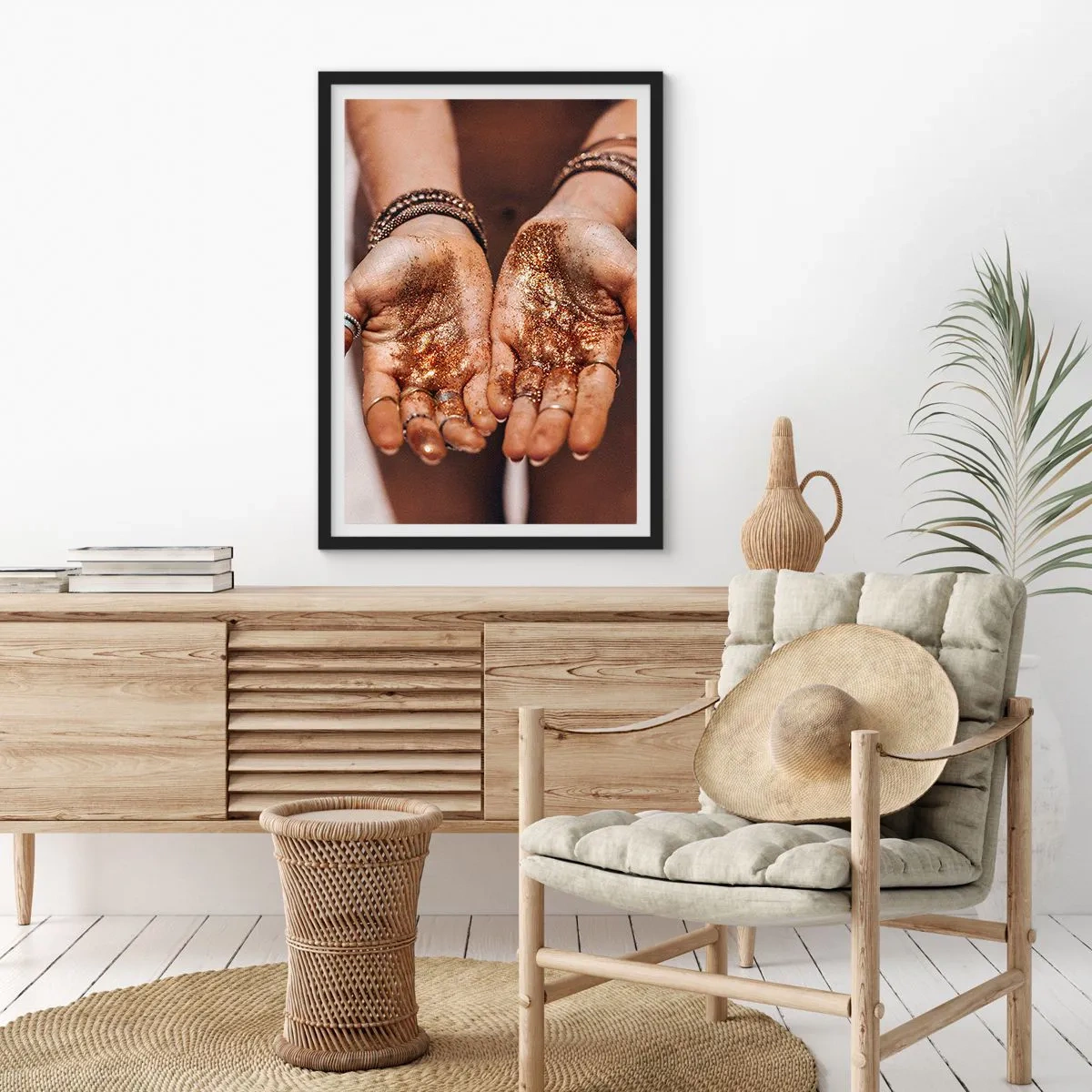 Poster in cornice nera - Un dono per te - 50x70 cm
