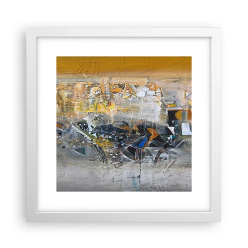 Poster in cornice bianca - Tutto andrà bene - 30x30 cm