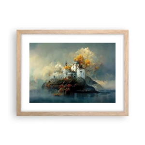 Poster in cornice rovere chiaro - Inizio di una storia romantica - 40x30 cm