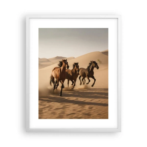 Poster in cornice bianca - Liberi come il vento - 40x50 cm