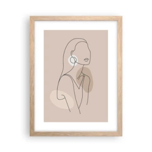 Poster in cornice rovere chiaro - Icona di giovinezza - 30x40 cm