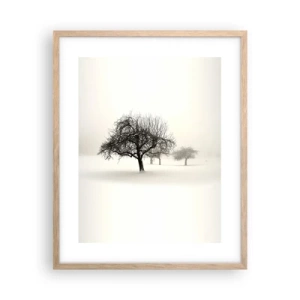 Poster in cornice rovere chiaro - Sogno invernale - 40x50 cm