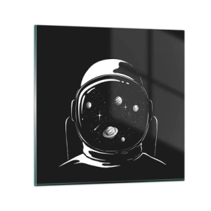 Quadro su vetro - Panorama niente male - 60x60 cm