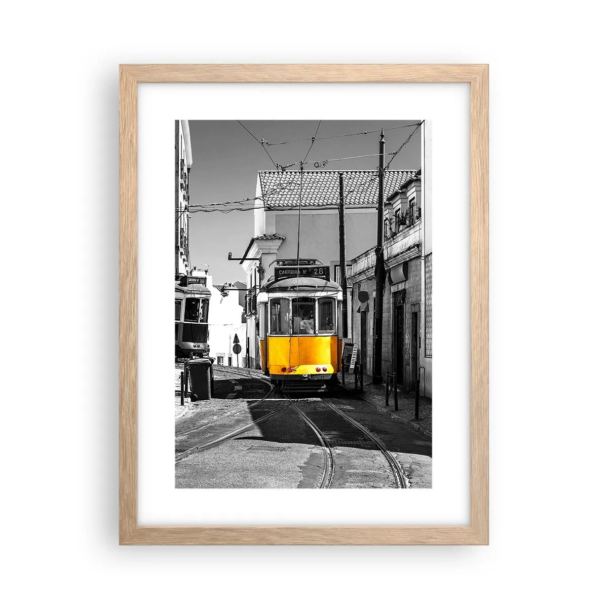 Poster in cornice rovere chiaro - Lo spirito di Lisbona - 30x40 cm