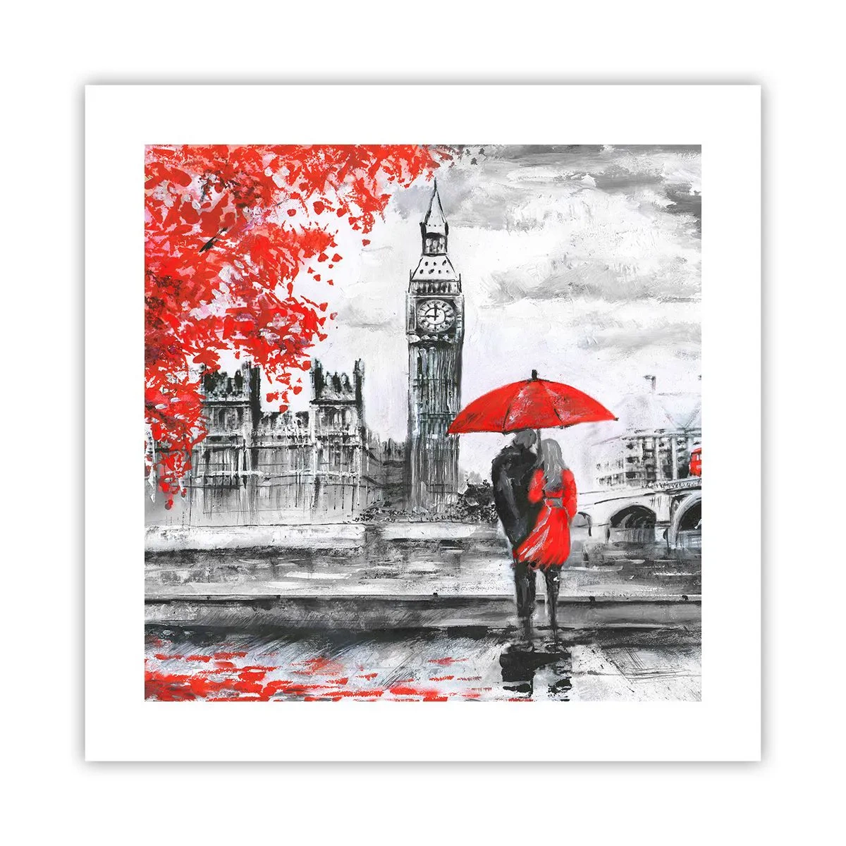 Poster - Innamorati a Londra - 40x40 cm