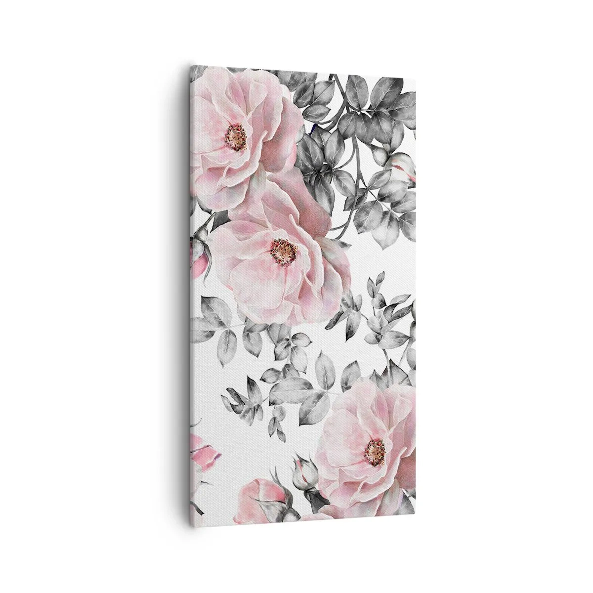 Quadro su tela - Stampe su Tela - Perdersi tra le rose - 55x100 cm