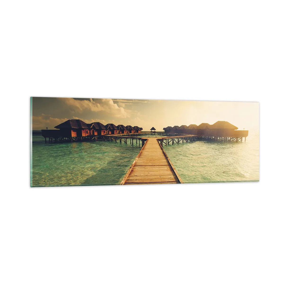 Quadro su vetro - Caldo invito - 90x30 cm