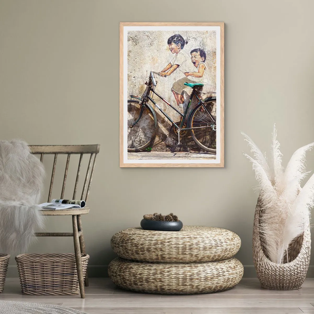 Poster in cornice rovere chiaro - Vero o falso? - 30x40 cm